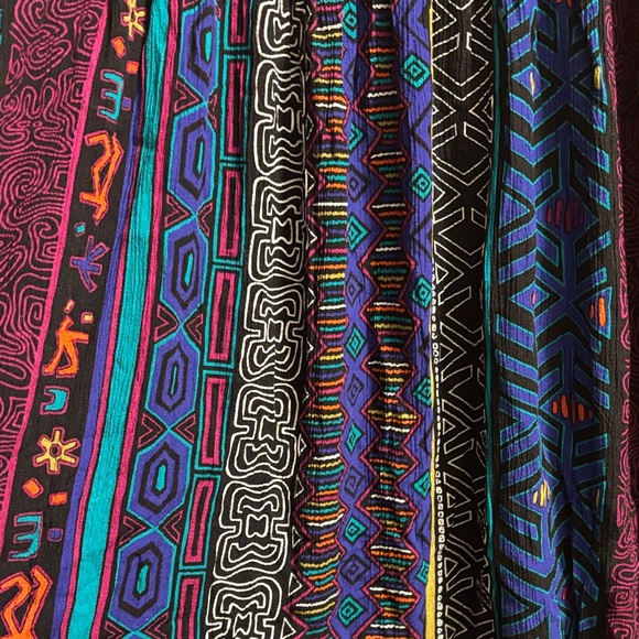 Colorful Geometric Maxi Skirt - Picture 3 of 4